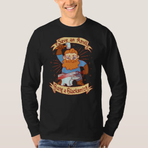 T-shirt Enregistrer Un Bang Anvil Un Forgeron Noir 1