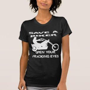 T-shirt Enregistrer Un Biker Ouvrir Vos Yeux De Fracture