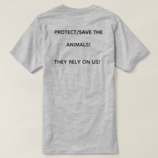 T-SHIRT ENREGISTREZ/PROTÉGEZ LES ANIMAUX ! ILS SE REPOSENT