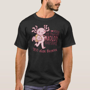 T-shirt Enseignant 100 Jours De L'École Brighter Axolotl Q