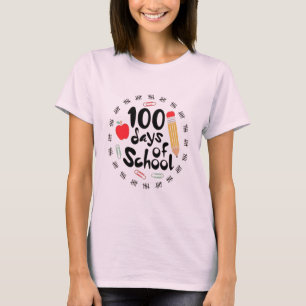 T-shirt Enseignant 100 jours plus brillant