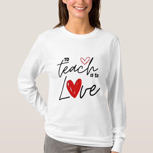 T-shirt Enseignant aime 100ème école drôle enseignement (Devant)