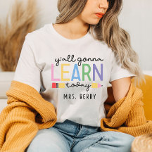 Enseignant amusant Vous allez apprendre aujourd'hu