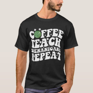 T-shirt Enseignant au café Shenanigans Répéter Disco Ball 