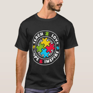 T-shirt Enseignant Autisme-Autisme Éducation Spéciale Reto