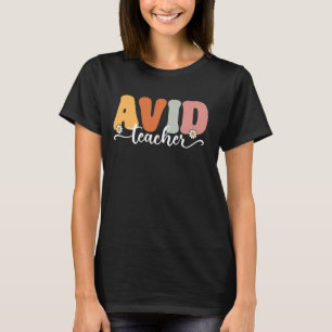 T-shirt Enseignant Avid Drôle Retour À L'École Enseignants
