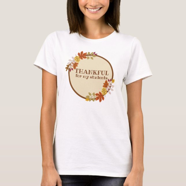 T-shirt Enseignant d'automne (Devant)