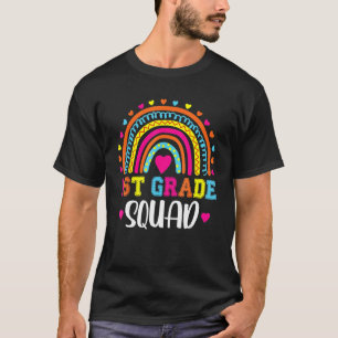 T-shirt Enseignant de 1ère année en équipe Arc en arc en c