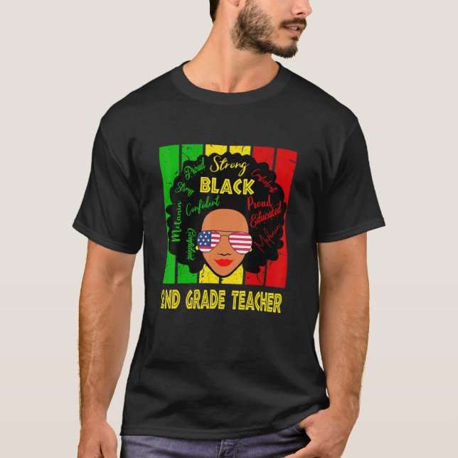 T-shirt Enseignant de 2e année JunetDix Est Mon Indépendan (Devant)