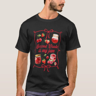 T-shirt Enseignant de 2e année Squad Strawberry Deuxième a