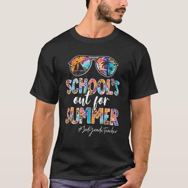 T-shirt Enseignant de 3e année hors service à l'école pour (Devant)
