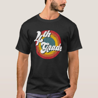 T-shirt Enseignant de 4e année Retro Vintage 4e année Ense