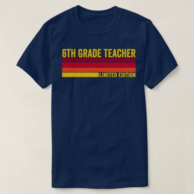 T-shirt Enseignant De 6E Année (Design devant)
