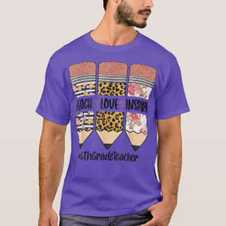 T-shirt Enseignant de 6e année Retour à l'école Enseigner