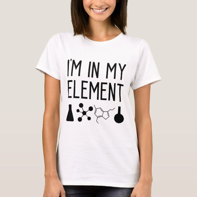 T-shirt enseignant de chimie amusant (Devant)