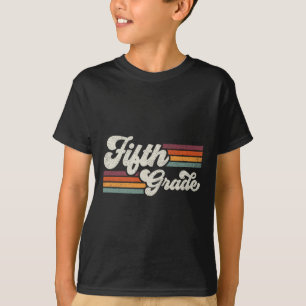 T-shirt Enseignant De Cinquième Année De Retour À L'École