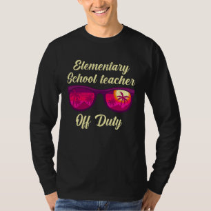 T-shirt Enseignant de classe d'école primaire hors service