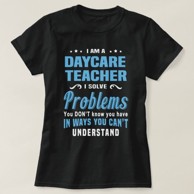 T-shirt Enseignant de garderie (Design devant)
