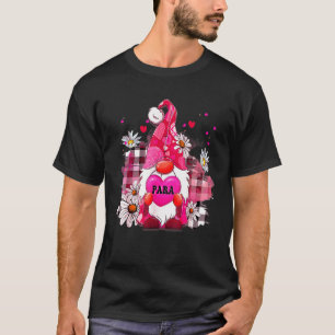 T-shirt Enseignant de la Journée Para Gnome Valentines