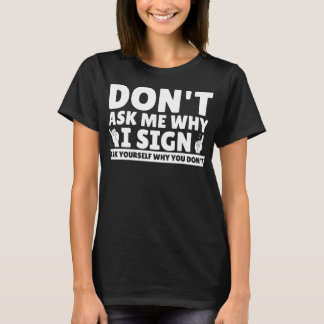 T-shirt Enseignant de la langue des signes américaine