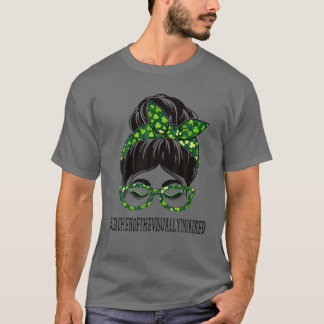 T-shirt Enseignant De La Partie De St Messy Bun Malvoyante