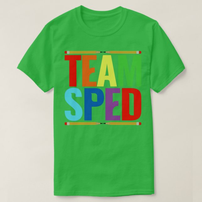 T-shirt Enseignant de l'éducation spéciale de l'équipe Spe (Design devant)