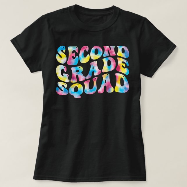 T-shirt Enseignant de l'équipe de 2e année Retour à l'écol (Design devant)