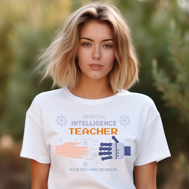 T-shirt Enseignant de l'intelligence artificielle - homme  (Créateur téléchargé)