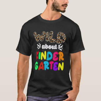 T-shirt Enseignant de maternelle retour à l'école léopard