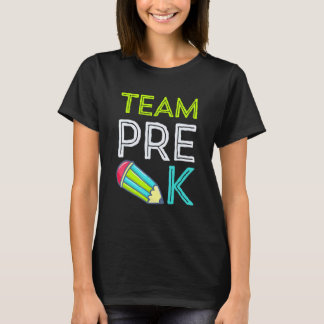 T-shirt Enseignant de pré-maternelle équipe premier jour r