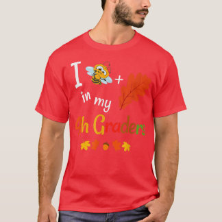 T-shirt Enseignant de quatrième année automne automne 4e a