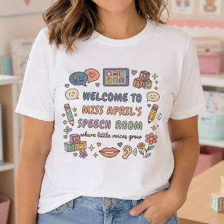 T-shirt Enseignant de salle de parole SLP personnalisé