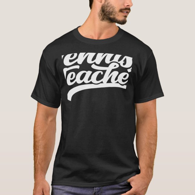 T-shirt Enseignant de Tennis Entraîneur Entraîneur (Devant)