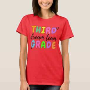 T-shirt Enseignant De Troisième Année, Retour À L'École, É