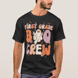 T-shirt Enseignant d'Halloween de première année Boo Crew
