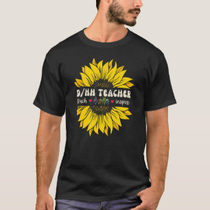 T-shirt Enseignant DHH Sourds et Malentendants Enseignants