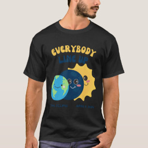 T-shirt Enseignant Éclipse Solaire Avril 8 2024 Mignonne T