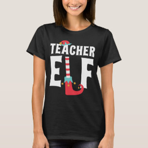 T-shirt Enseignant Elf Cute Drôle Costume de Noël
