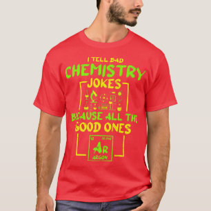 T-shirt Enseignant en chimie étudiant en sciences chimique