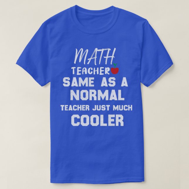 T-shirt Enseignant en mathématiques défini 5 (Design devant)