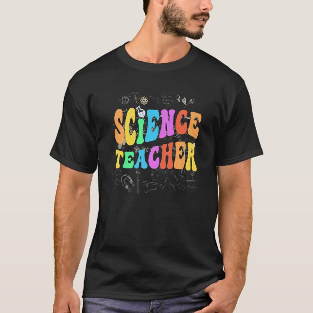 T-shirt ENSEIGNANT EN SCIENCES super Technologie Escouade  (Devant)