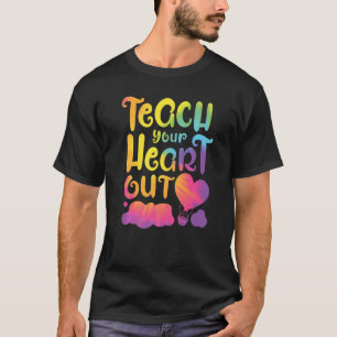 T-shirt Enseignant Enseigner Votre Coeur Retour À La Crava