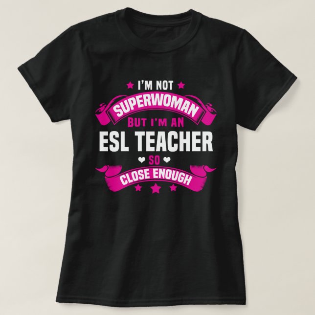 T-shirt Enseignant ESL (Design devant)