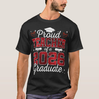 T-shirt Enseignant fier d'une promotion de diplômés de 202