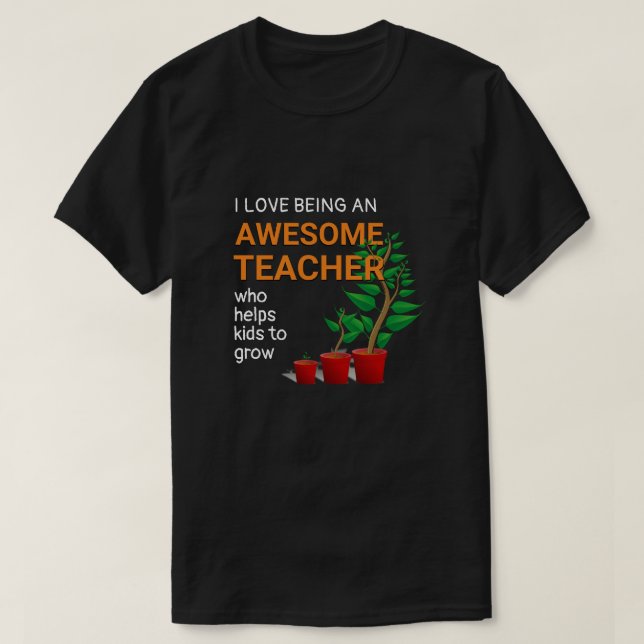 T-shirt Enseignant génial (Design devant)