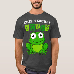 T-shirt Enseignant Grenouille verte jardin d'enfants