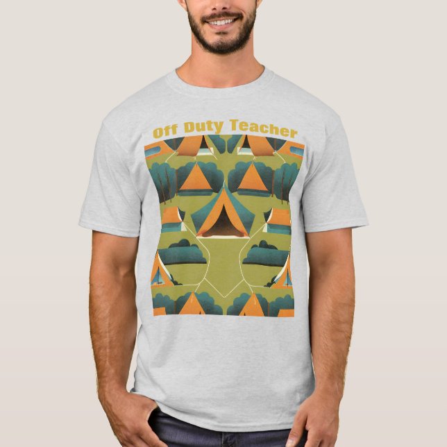 T-shirt enseignant hors service (Devant)