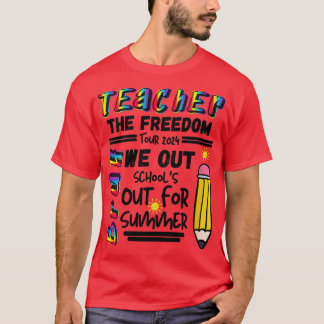 T-shirt Enseignant Le Tour de la Liberté 2024 Dernier jour