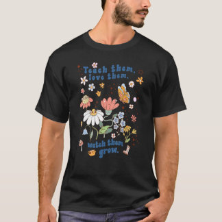 T-shirt Enseignant Les Apprendre À Les Aimer Les Regarder