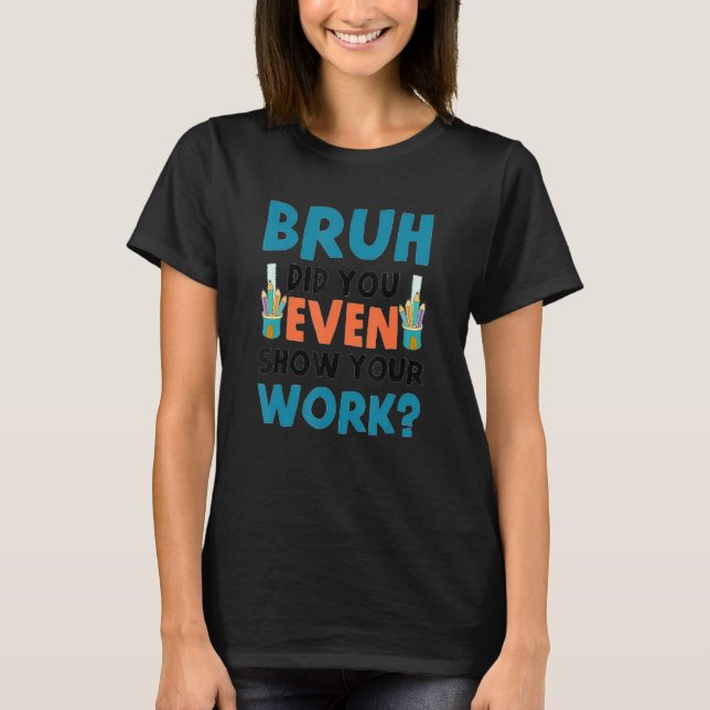 T-shirt Enseignant marrant des maths (Devant)